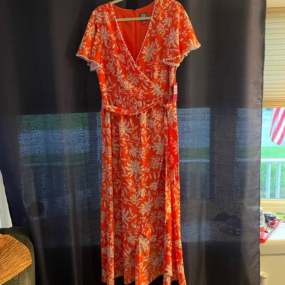 High low Vince Camuto wrap dress